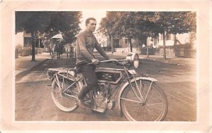 Excelsior Auto Cycle Real Photo Unused light creases in card