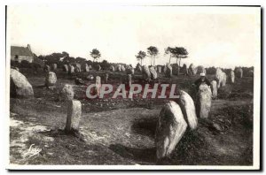 Old Postcard Carnac alignments Petit Menec