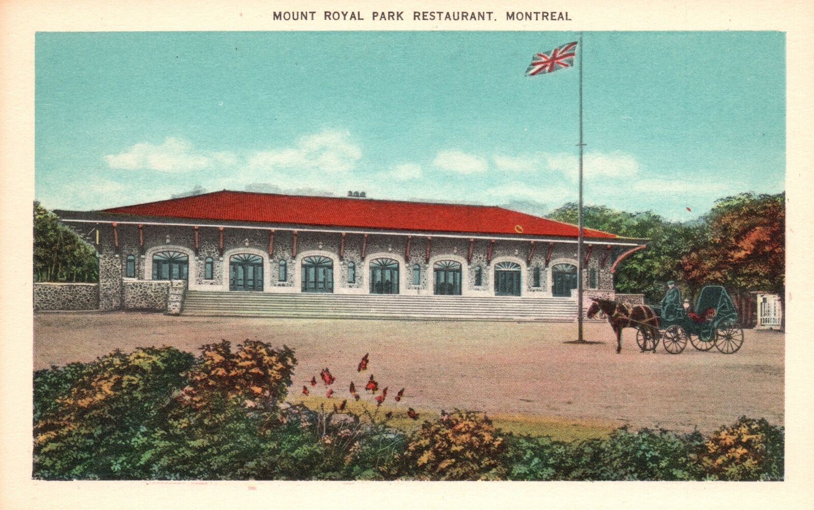 Vintage Postcard 1920 S View Of Mount Royal Park Restaurant Montreal   7c716735cef3f2c0089f14927bf22282 