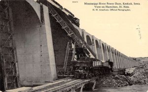 Keokuk Iowa Mississippi River Power Dam Vintage Postcard AA31993