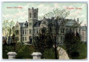 c1910 View of Queens University Kingston Canada Unposted Antique Postcard