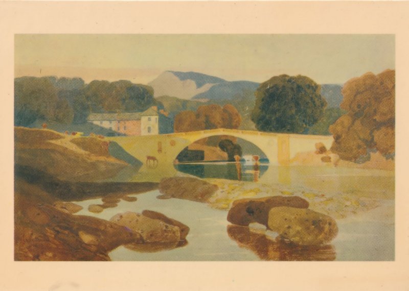 John Sell Cotman Greta Bridge Painting Postcard