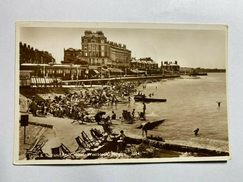 POSTED 1952 RP POSTCARD - SANDS & NAYLAND ROCK HOTEL WESTBROOK MARGATE (KK609) 