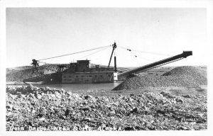 RPPC Gold Dredge Near Nome, Alaska Mining c1940s Vintage Photo Postcard