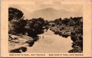 South Africa Berg River at Paarl Cape Province Vintage Postcard C013