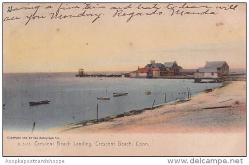 Connecticut Crescent Beach Landing 1907