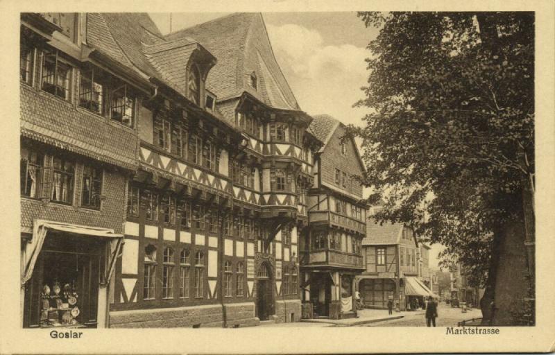 germany, GOSLAR, Marktstrasse (1920s)