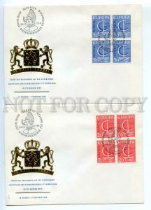440747 Switzerland 1966 set Europa CEPT block four stamps Dutch stamp exhibition