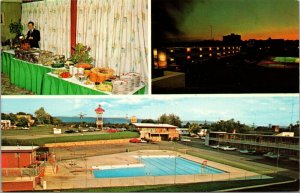 HAGERSTOWN, MD Maryland  VENICE MOTEL~Restaurant  POOL~BUFFET  Roadside Postcard