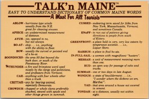 Talk'n Maine - Easy to Understand Dictionary of Common Maine Words Postcard