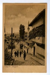 497120 Yugoslavia Bosnia and Herzegovina Sarajevo mosque pedestrians postcard