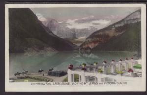 Swimming Pool,Lake Louise,Mt Lefroy,Victoria Glacier,Alberta,Canada