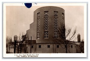 Temple of Religion New York Worlds Fair New York City NY NYC 1939 Postcard U4