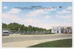 Valdosta Motel US 41 Georgia linen postcard