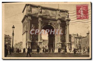 Old Postcard Marseille Bouches du Rhone La Porte d'Aix