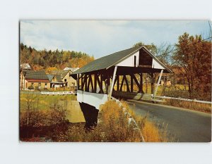 Postcard One of the Five Old Covered Bridges in Lyndon, Vermont
