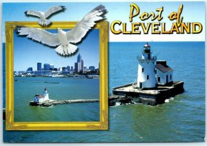 Postcard - Port of Cleveland Lighthouse, Cleveland, Ohio