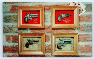 Advertising GUNCRAFTERS Replica EARLY AMERICAN Pistols ~ Framed 1959 Postcard