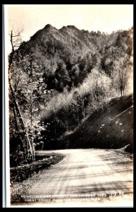 1940s Newfound Gap Highway Great Smoky Mountains National Park RPPC Postcard