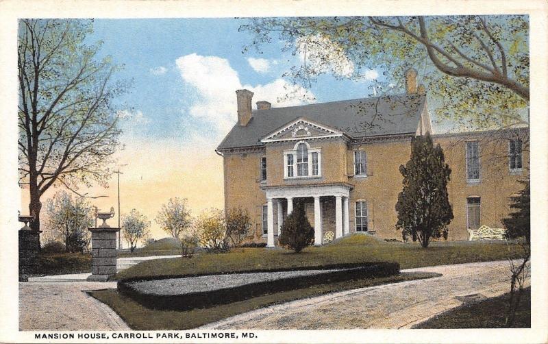 Baltimore Maryland~Carroll Park Mansion House~1920s Postcard