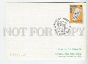 450608 Belgium 1992 philatelic club Oostende spiny lobster special cancellations