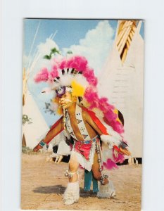 Postcard The Eagle Dance, Indian City, U.S.A., Anadarko, Oklahoma