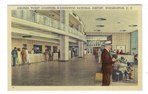 1940s(?) USA Postcard - Washington National Airport Terminal (PP14)