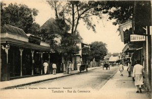 PC CPA MADAGASCAR, TAMATAVE, RUE DU COMMERCE, Vintage Postcard (b19948)