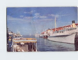 Postcard Prince Georges Wharf Nassau Harbour Nassau Bahamas USA