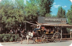 Stagecoach Station JACKSON HOLE Wyoming c1960s Chrome Vintage Postcard