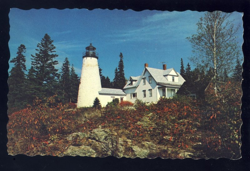 Castine, Maine/ME Postcard, Dyce's Head Light/Lighthouse