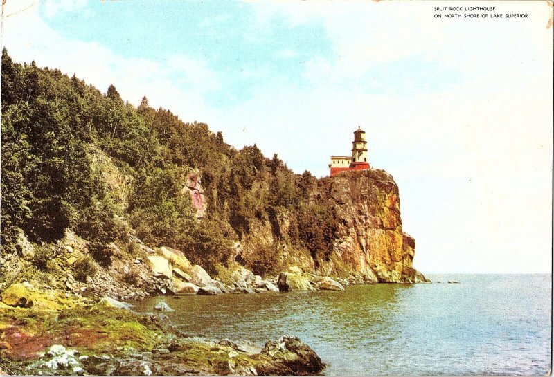 Split Rock Lighthouse North Shore Lake Superior GIANT Oversize Postcard 