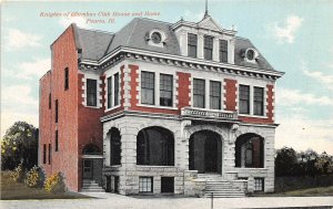 Peoria Illinois c1910 Postcard Knights of Columbus Club House & Home