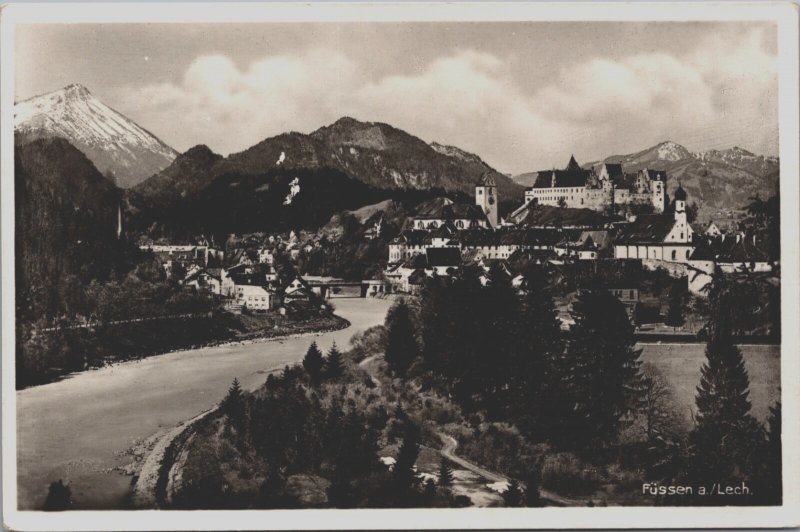 Germany Fussen an Lech, Füssen Vintage RPPC C205