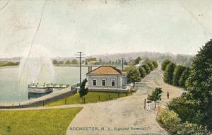 Highland Park - Fountain at Reservoir - Rochester New York - pm 1911 - DB - Tuck