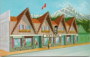 Astoria Motor Inn Jasper National Park Alberta AB Unused Vintage Postcard H24