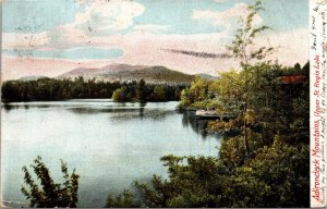 Postcard NY Adirondacks Upper St. Regis Lake