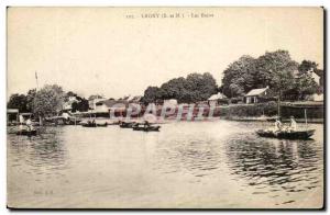 Lagny Old Postcard baths