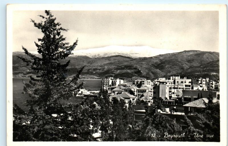 *Beyrouth Beirut City View Lebanon Jordan Jerusalem Vintage Photo Postcard B43