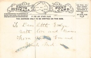 Australia Camel riding Far North vintage postcard B911