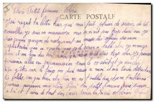 Old Postcard Army Camp Valdahon 75 battery