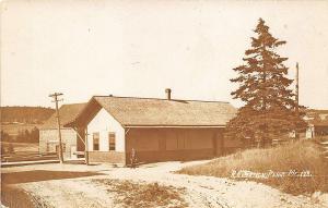 Perry ME Railroad Station Train Depot 1913 RPPC Postcard