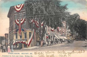 Belfast Maine Opera House Vintage Postcard AA32384