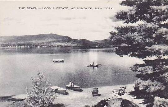 New York Adirondack The Beach-Loomis Estate Albertype