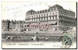 Old Postcard Wimereux Grand Hotel