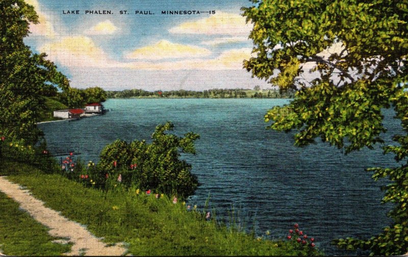 Minnesota St Paul Scene Along Lake Phalen 1948