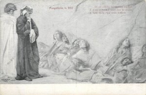 The Divine Comedy Italian poem by Dante Alighieri artist E. Marzi Purgatory
