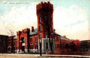 New York Binghamton View Of Ross Park Entrance 1909