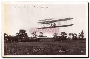 Old Postcard Jet Aviation Wright Airplane in flight