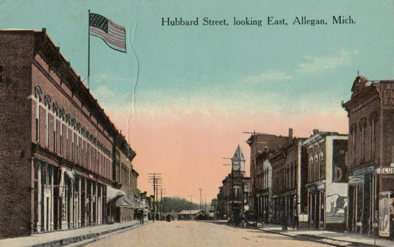 ALLEGAN , Michigan , PU-1907 ; Hubbard Street , East